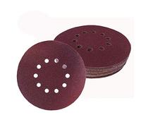 Lot de 30 disques abrasifs Ø 225 mm, grain 6 x 60/80/120/180/240 pour ponceuse multifonction, 10 trous, papier abrasif pour ponceuse à sec ponceuse girafe