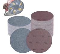 Lot de 30 Disques Abrasifs 150mm Maille, Filet Céramique Papier à Poncer | Grain 60 Anti Poussière Papier de verre Disque de ponçage Pour Ponceuse Girafe, Murale et Plâtre Téléscopique