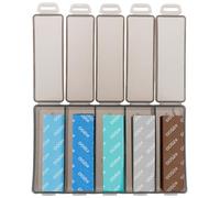 Lot de 30 éponges abrasives flexibles - Grain 180/280/400/600/800 - Papier abrasif fin - Tampons abrasifs professionnels pour métal, bois, peinture, mastic, réparation de carrosserie de voiture (2