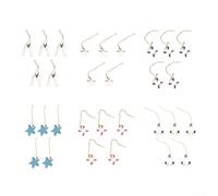 Lot de 30 étoiles de mer miniatures en résine | Lot de 30 pièces assorties pour mini ancres et étoiles de mer, matériau en résine, pour tons bleus et blancs