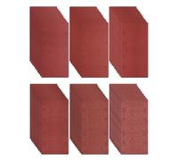 Lot de 30 Feuilles Abrasives 93x185 mm - Grains 240/320/400-8 Trous pour Ponceuse Multifonction et Orbitale