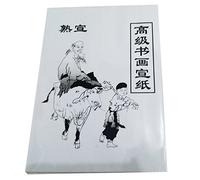 Lot de 30 feuilles de papier à colorier blanc Papier de riz pour peinture chinoise et calligraphie 36 x 25 cm
