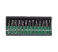 Lot de 30 forets à revêtement émeri avec pointe de 1 mm et tige de 3 mm pour outils rotatifs, têtes de meulage pour bijoux, verre de mer, coquillages, kit de polissage avec boîte (3 poignées)