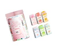 Lot de 30 gommes à pour salle de ormes assorties dans un bac de rangement transparent pour devoirs, journaux, séances d ' écriture, gommes à effacer, fournitures de bureau d ' étude, de