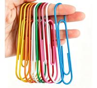 Lot De 30 Grands Trombones Multicolores De 100 Mm, Trombones Métalliques,hautequalité en Métal, Résistants À La Rouille Et Durables, Convient Pour L'archivage De Documents Et De Dossiers