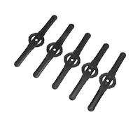 Lot de 30 lames de tondeuse à gazon, Lames de rechange en plastique pour tête de coupe, Pièces de rechange pour coupe-bordures 5.5x1.3in pour jardins, arbres fruitiers, fermes, champs (Noir)