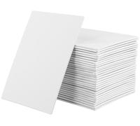Lot de 30 mini toiles de 13x18 cm, blanches, pour peinture acrylique et huile