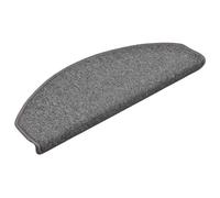 Lot de 30 paillassons pour escaliers, 65 x 24 x 4 cm, gris foncé | 100 % polypropylène, lavable, pliable, rubans adhésifs double face, coulissant, amortisseur