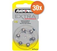 Lot de 30 paquets de piles auditives Rayovac type 10 (jaune) - 240 piles + stylo magnétique gratuit