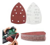 Lot de 30 patins de ponçage pour souris - Papier de verre auto-agrippant pour ponceuse électrique - Patins de ponçage multifonction pour souris - Pour patins de ponceuse Bosch - Grain 180