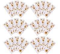 Lot de 30 Pièges à Mouches Fenêtre Motif Tulipe, Autocollant Anti Mouche Intérieur Transparent, Attrape Moucherons de Terreau et Insectes Volants, Sticker Adhésif Décoratif pour Cuisine et Salon