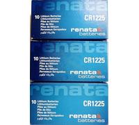 Lot de 30 Piles Renata CR1225 - Single Blister - 3V Lithium