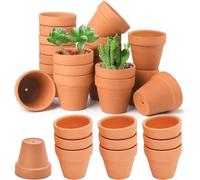 Lot de 30 pots de fleurs en céramique - Mini pots en terre cuite