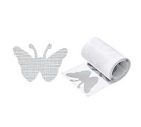 Lot de 30 rubans de réparation de fenêtre auto-adhésifs extra stables - Papillons - Pour intérieur et extérieur en fibre de verre - Pour salle de bain, balcon