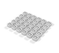 Lot de 30 Tags NFC Dossier Blanc imprimés en 3D - Badge NFC décoratif pour bureau et télétravail, raccourci smartphone pour ouvrir un dossier précis dans votre cloud, aimanté et adhésif