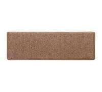 Lot de 30 tapis d'escalier antidérapants et insonorisants en 100 % polypropylène - Marron - Avec ruban adhésif double face - Lavable et pliable - Idéal pour les escaliers en bois et intérieurs - 65 x