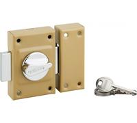 Lot de 30 verrous à bouton Etendard pour porte d'entrée, cylindre 40mm, acier, 3 clés/verrou, époxy beige - THIRARD