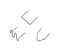 Lot de 300 agrafes de soudure en plastique 0,6 mm 0,8 mm pour kit de réparation de pare-chocs de voiture, clous d'agrafage à chaud pour soudeur en plastique, fixations de type S/V/Wave, compatibles