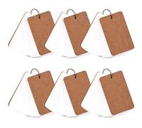 Lot de 300 carnets de notes vierges personnalisables en papier kraft avec anneau de reliure (50 feuilles par lot)