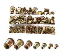 Lot de 300 écrous à rivets plaqués zinc pour M3 M5 M6 M8 M10 Utilisation métrique et pour fixation de tôle de carbone de 12 mm (A)