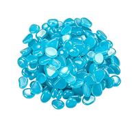 Lot de 300 galets décoratifs en résine pour extérieur, galets décoratifs lumineux pour cour, jardin féerique, chemin, aquarium, terrasse, plage, pelouse et chemin