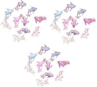 Lot de 300 mini figurines de poissons rouges miniatures en résine colorées, mignonnes et brillantes, accessoires de décoration de terrarium, accessoires de jardin féérique, sculptures et statues de
