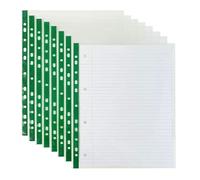 Lot de 300 pochettes perforées de qualité 50 microns A4 en verre transparent