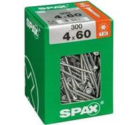 Lot de 300 vis acier tête fraisée torx SPAX, TF TX 4x60 WIROX
