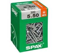 Lot de 300 vis acier tête fraisée torx SPAX, Diam.5 mm x L.50 mm G