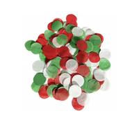 Lot de 3000 confettis d'anniversaire ronds colorés en papier - Décoration de fête - Accessoires de remplissage de ballons adaptés pour les mariages, les anniversaires (blanc, rouge, vert)