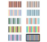 Lot de 3000 onglets de notes autocollantes, longues, transparentes, surligneurs, pages étroites, autocollantes, inscriptibles, surligneurs, bandes pour notes, livres
