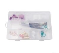 Lot de 31 accessoires de torche de soudage TIG pour modèles Wp-17 Wp-18 Wp-26 avec verres à gaz étroits Numéro 12 Plus tasses en verre quartz dans différentes ouvertures pour un usage professionnel