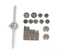 Lot de 31 tarauds métriques M1.0-M2.5 en acier haut - Kit de tarauds et tarauds