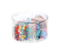 Lot de 315 Accessoires de Bureau avec Trombones / Epingles / clips / Elastiques Topwrite Multicolore