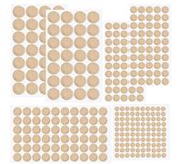 Lot de 316 patins en feutre beige pour protéger les planchers en bois dur, 4 tailles assorties, patins en feutre pour pieds de meubles, meilleures protections de sols en bois dur et stratifié