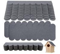 Lot de 32 Feuilles de Feutre Bitumé pour Nichoir Mini-Bardeaux de Toiture Feutre Bitumé Autocollant pour Nichoirs Toit de