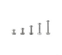Lot de 320 vis hexagonales de 3 mm en acier inoxydable 304 avec écrous et rondelles, pour électricité voiture maison atelier, 5 tailles M3 x 6-20 mm tête plate assortiment