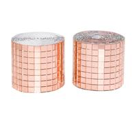 Lot de 3200 carreaux de mosaïque autocollants - Carreaux de mosaïque en verre miroir - 5 x 5 mm - Carreaux de mosaïque carrés pour vase à faire soi-même, collage d'art, cadres photo, fête à la maison