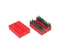 Lot de 33 embouts de tournevis avec tige hexagonale de 6,35 mm pour croix PH0-PH4 PZ1-PZ2 U4-U8 SL4-SL6 T5-T30 Hex H2-H6 Y1-Y3 SQ2 et tige de 60 mm