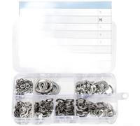 Lot de 350 rondelles à ressort en acier inoxydable 304 pour boulons et vis Argenté Din42013 Kit de quincaillerie standard pour assemblage mécanique et projets de réparation générale en atelier