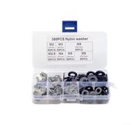 Lot de 350 rondelles plates en nylon pour fixations M2 M5 M6 M7 M8 dans les composants CVC, luminaires et réparations d'appareils électroménagers