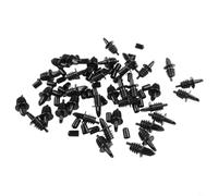 Lot de 36 becs verseurs en plastique noir pour bouteille de vin, liqueur et huile d'olive avec bec verseur lisse, ajustement sûr pour col standard de cuisine bar outil de cuisine (36 pièces)