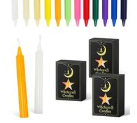 Lot de 36 Bougies Coniques, 1,2 x 10 cm Bougies Colorées, Mini Bougies Pointuespour Bougeoirs, Décoration (10CM)