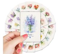 Lot de 36 cartes postales de fête des mères, motif floral aquarelle pour maman, beau motif floral pour grand-mère, épouse, fille, tante ou femmes spéciales dans votre vie