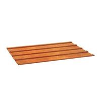 Lot de 36 plaques de toit en acier Corten - 60 x 44 cm - Résistantes aux intempéries - Pour abri de jardin - Avec couverture de toit durable - Pour construction neuve et rénovation de toiture