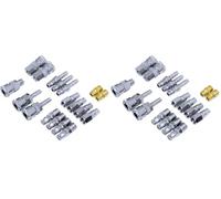 Lot de 36 raccords pour compresseur d'air - Raccord rapide - Raccords pneumatiques - Coupleur de tuyau d'air à connexion rapide