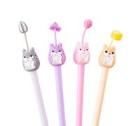 Lot De 36 Stylos À Gel Pour Hamster, Chat, Cochon, Lapin, Mignon, 0.38mm, Encre Noire, Signature, Cadeau Promotionnel, Papeterie Fournitures Scolaires