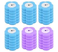 Lot de 36 têtes de rechange jetables pour brosse de toilette, accessoires de nettoyage, kit de nettoyage de brosse WC avec têtes de recharge de bâtonnets parfumés interchangeables pour la salle de