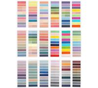 Lot De 3600 Notes Autocollantes,18 Styles,Transparentes,Petites Notes Adhésives,Marque-Pages,Marqueurs,Index Pour Le Bureau,L'école (3600)