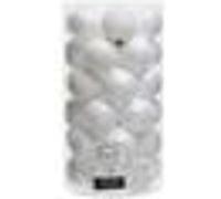 EDM Boules de Noël 37 pcs - Blanc